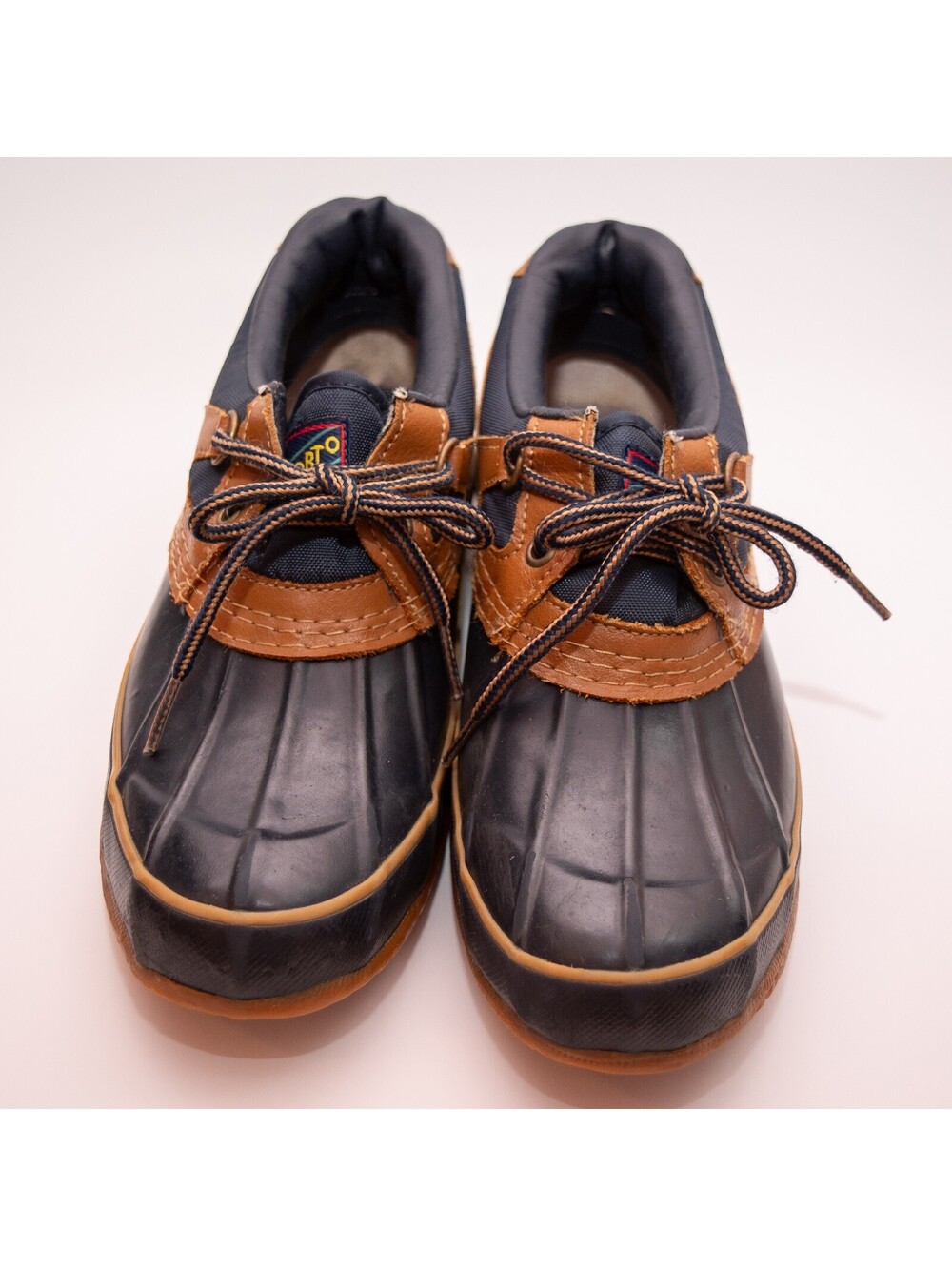 Sporto Duck Boots Leather Rubber Waterproof 90s Vintage Preppy Womens 9 - Picture 3 of 7